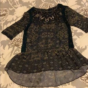 Green peplum top Sanctuary